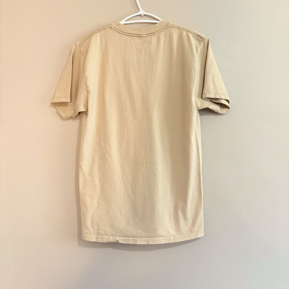 Volcom Stone Beige Cotton Short Sleeve T-Shirt w Logo - Picture 10 of 13